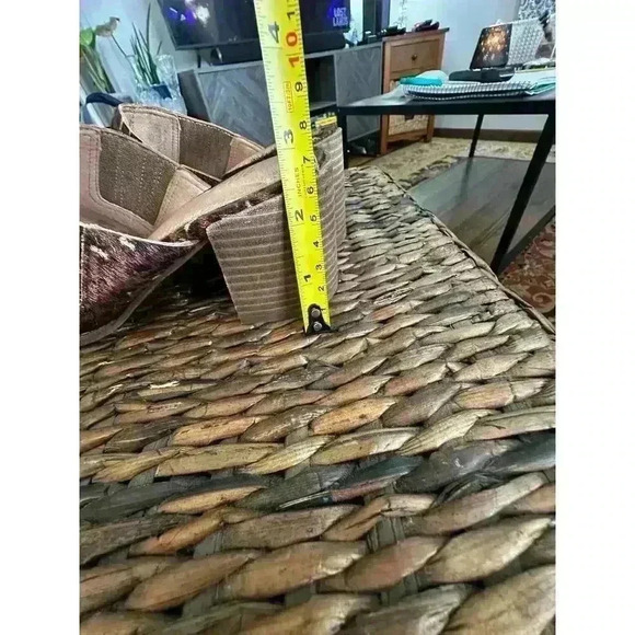 Womans Real Fur Slip-On Heels Mules Fall Animal Print Back To School l SIZE 7 - Picture 9 of 9